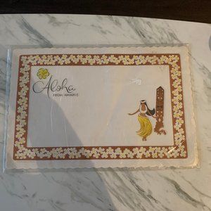 vintage hawaiian girl paper place mats unopened package of 20 tiki aloha…